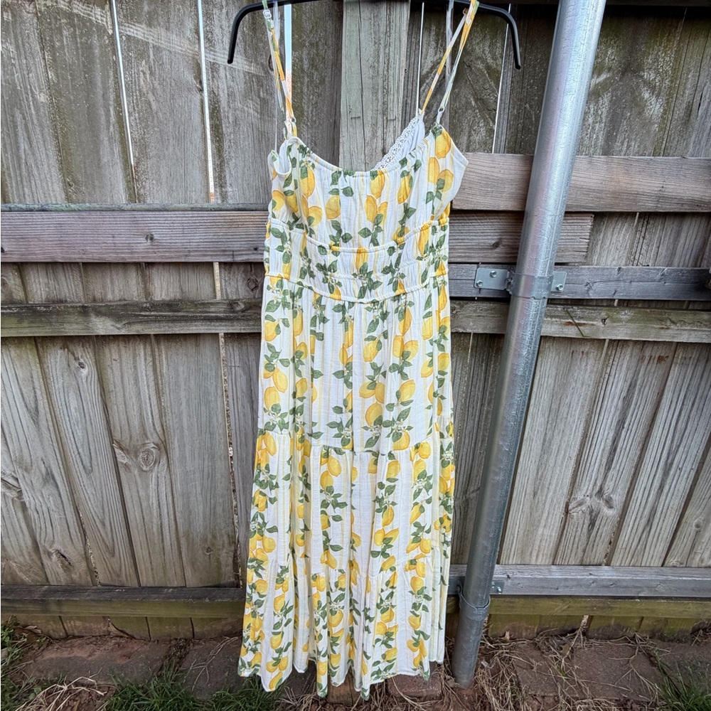 Trixxi Lemon Print Maxi Dress - Picture 6 of 6